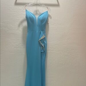 Jovani Elegant Blue Evening Gown